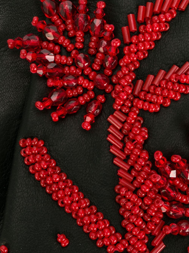 Prada floral appliqué gloves outlook