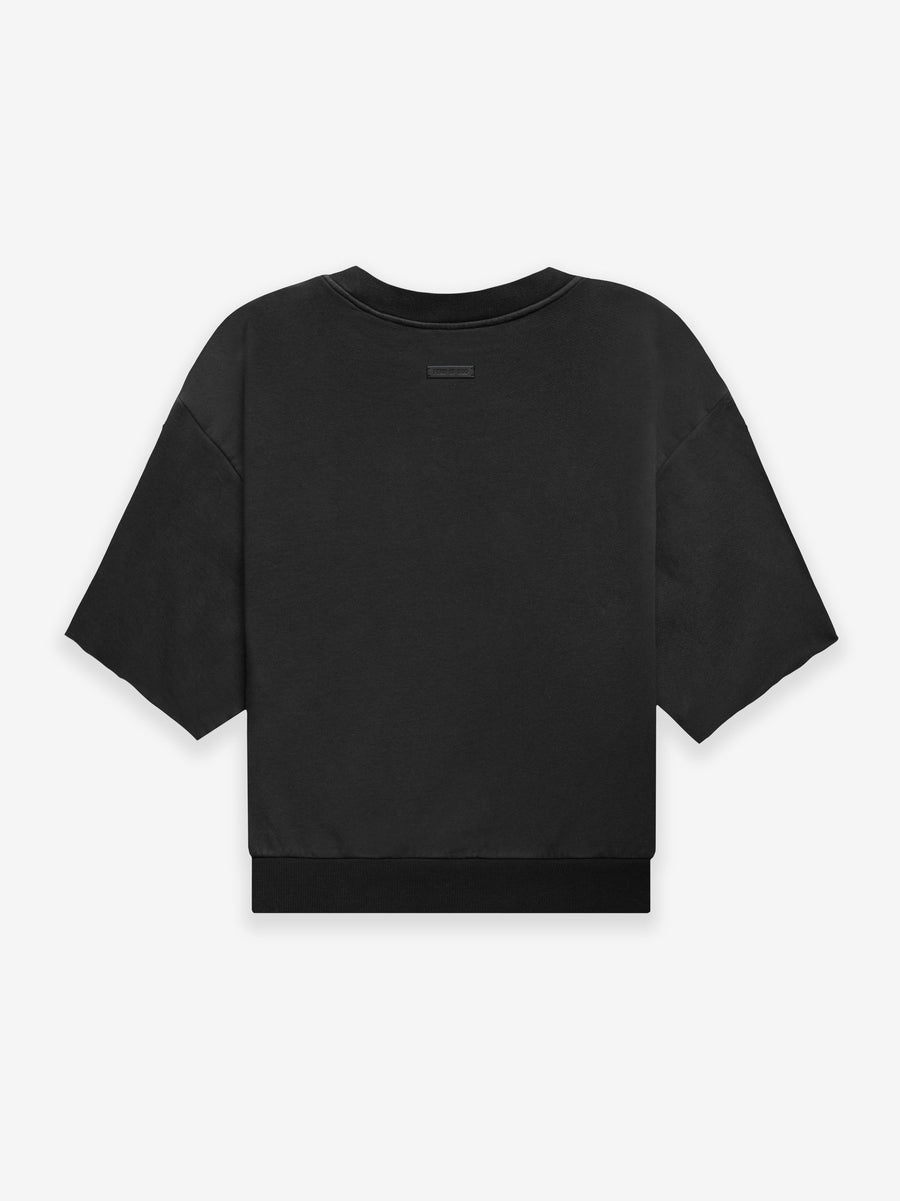 Overlapped 3/4 Sleeve Sweatshirt - 2