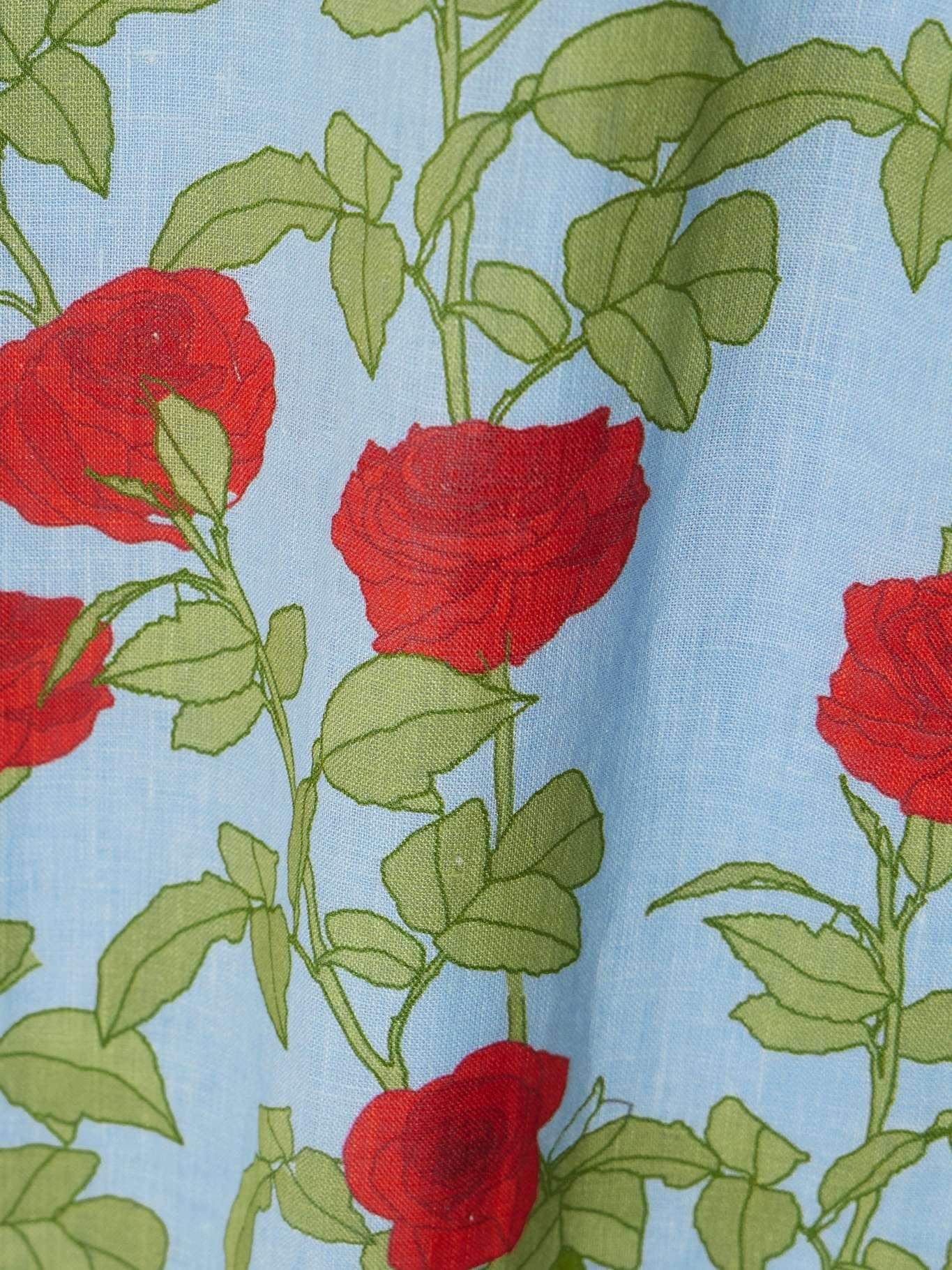 Norma floral-print linen maxi skirt - 4