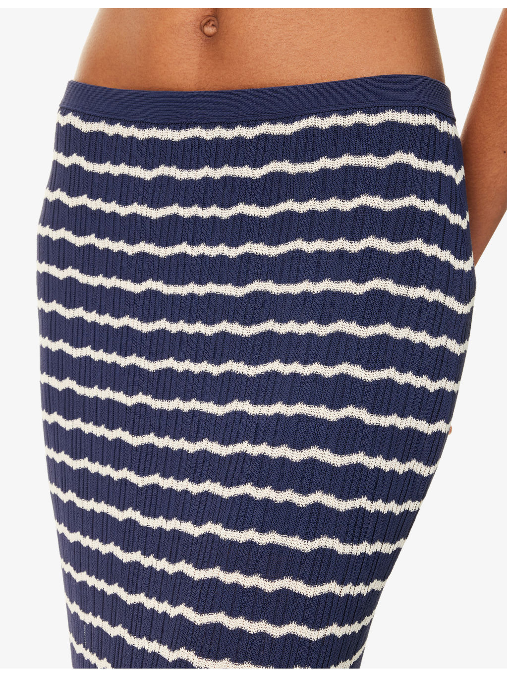 Chiara Striped Cotton-Blend Maxi Skirt - 5