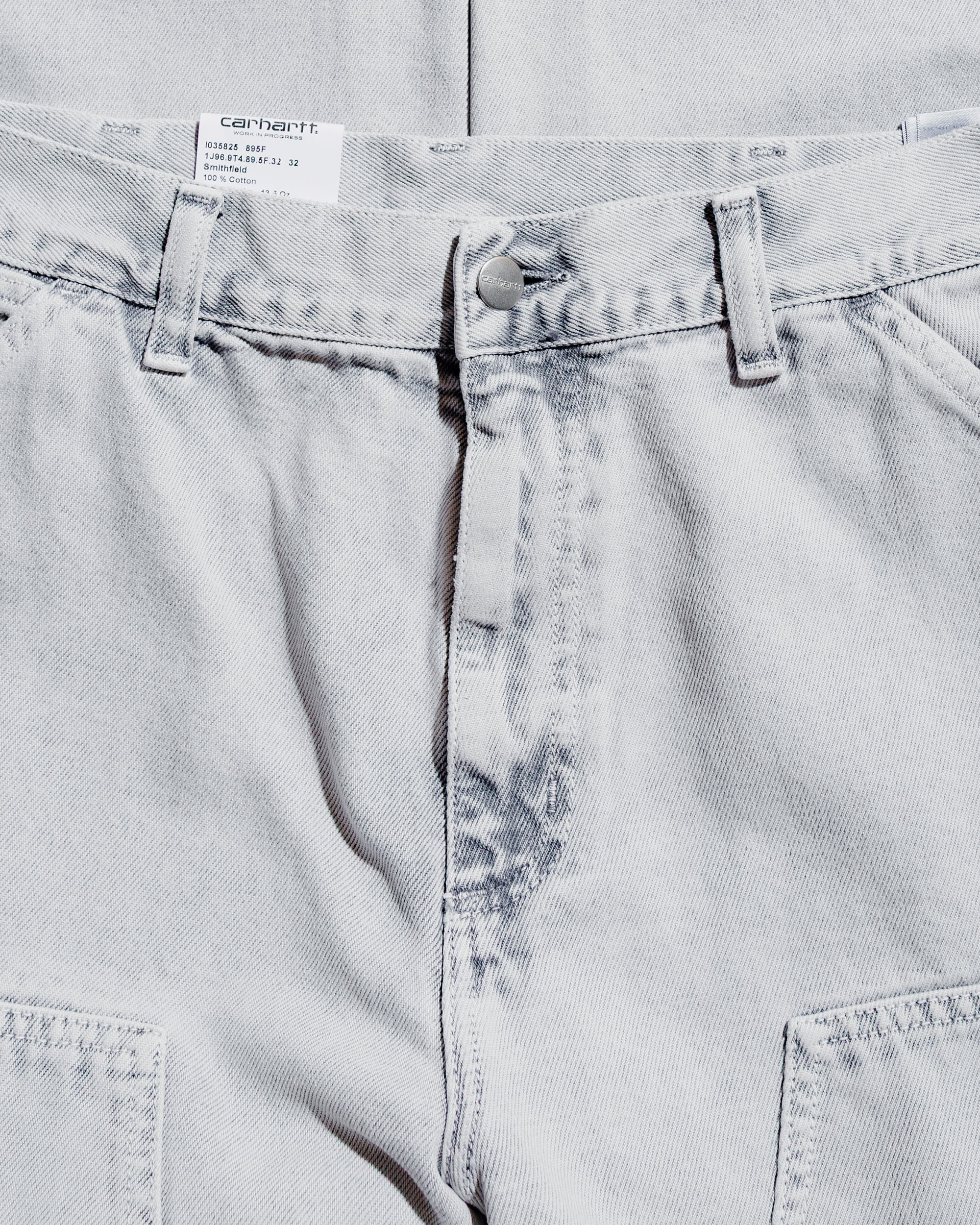 Carhartt W.I.P. Double Knee Pant Canvas Black Chalk Wash - 5