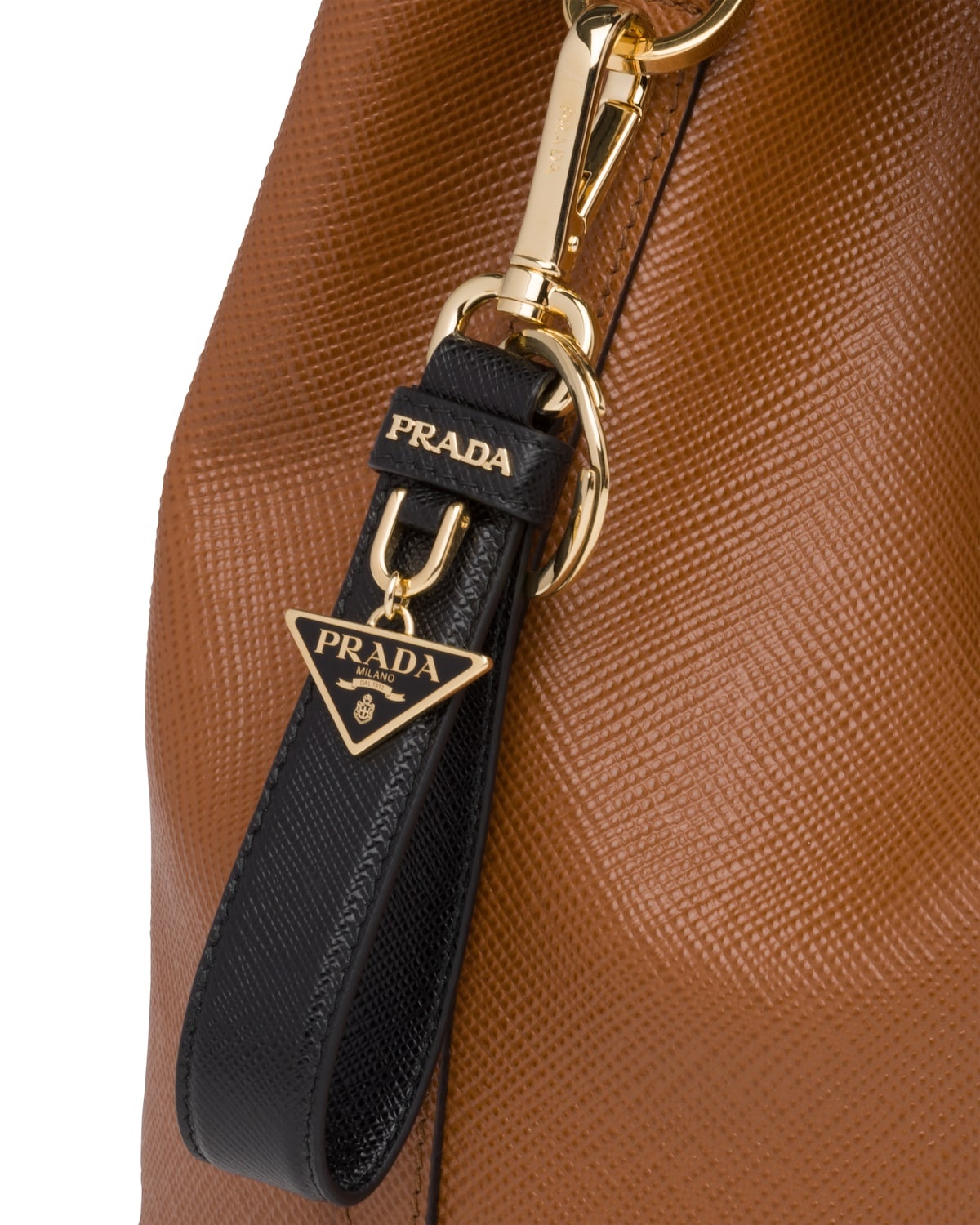 Saffiano leather keychain - 3