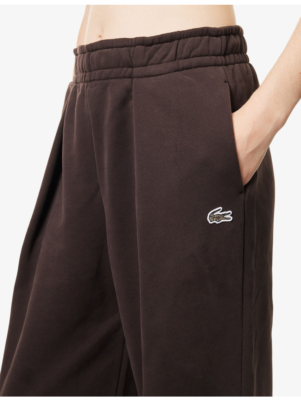 Wide-Leg Fleece Cotton-Jersey Jogging Bottoms - 5