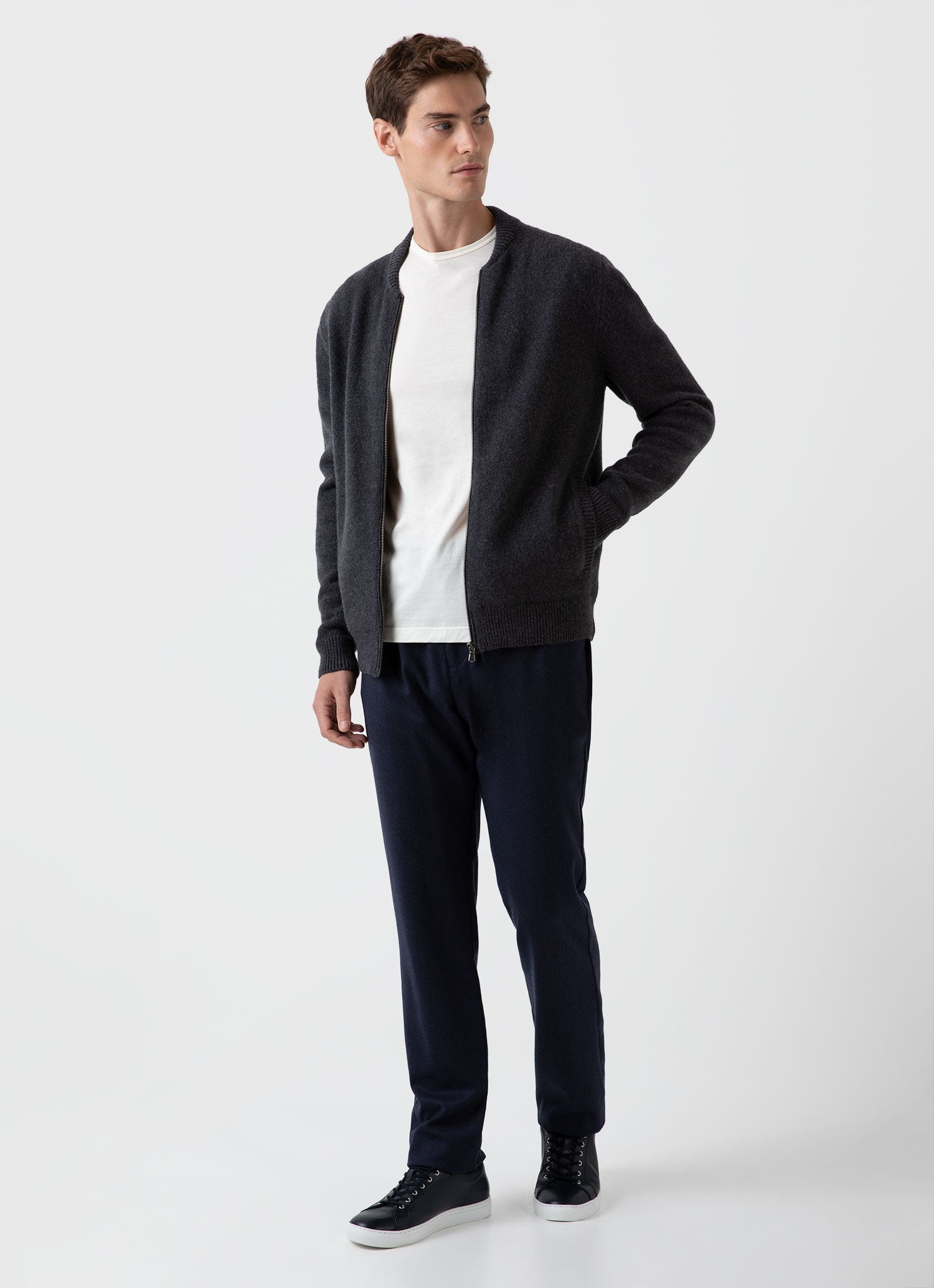 Knit Bomber Jacket - 3