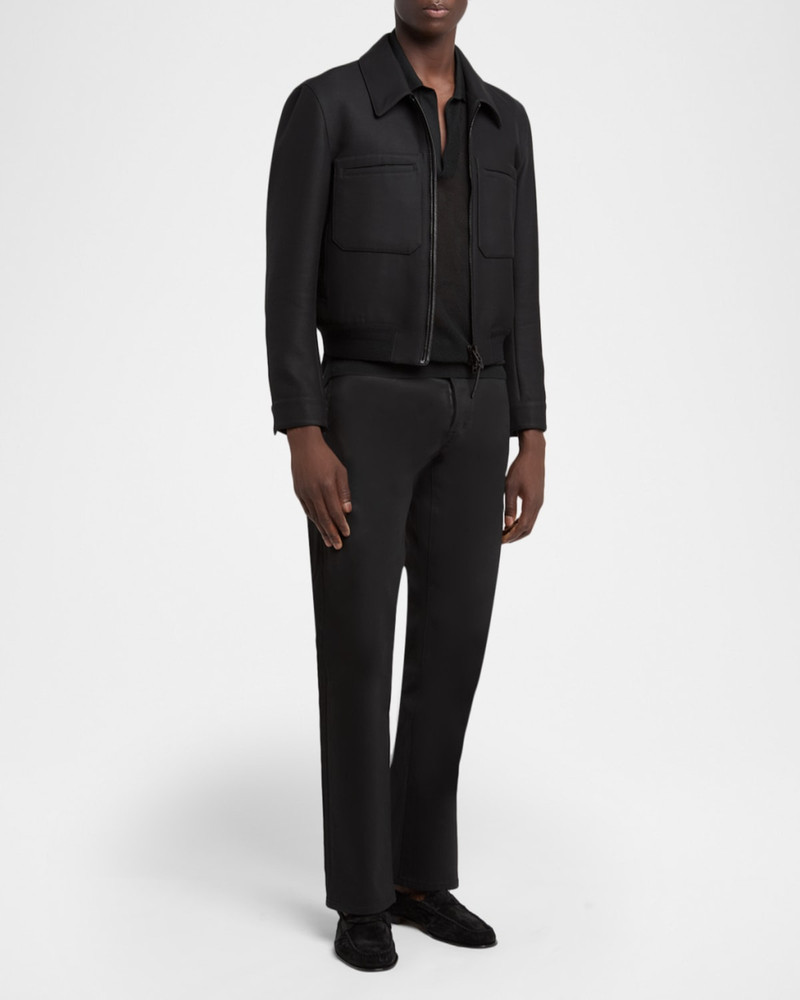 TOM FORD Men's Bedford Cotton Stretch Straight Leg Five-Pocket Pants outlook