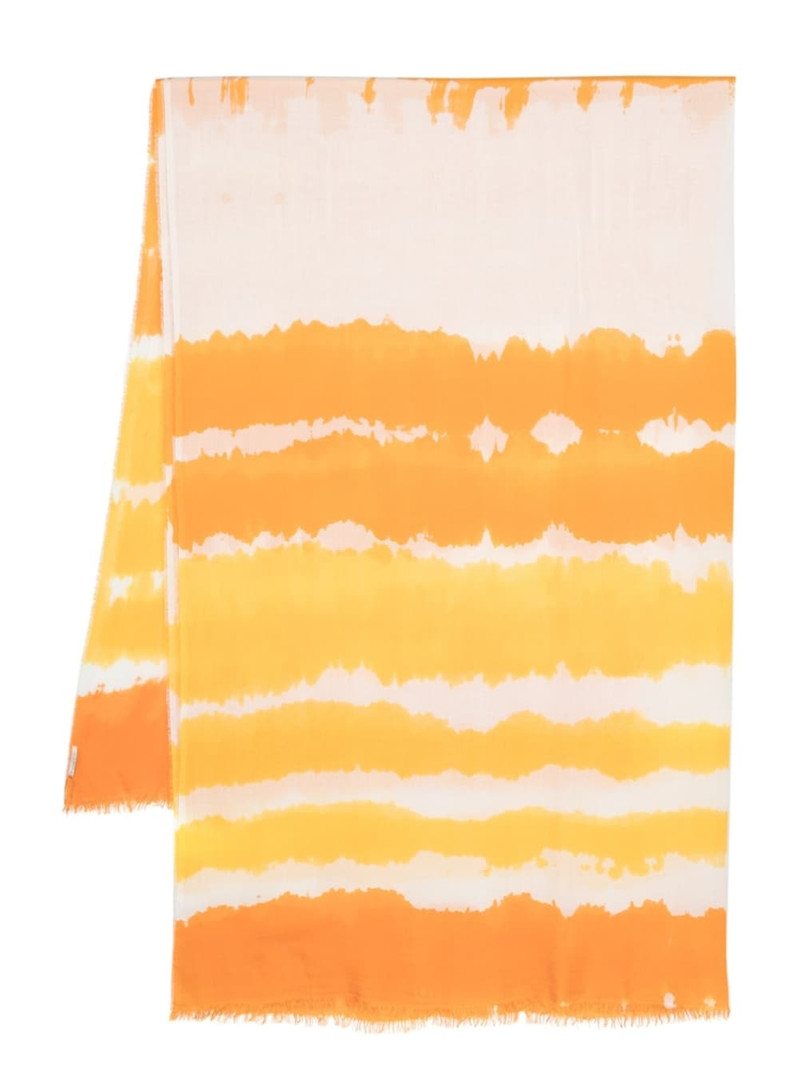 tie-dye silk-blend scarf 1