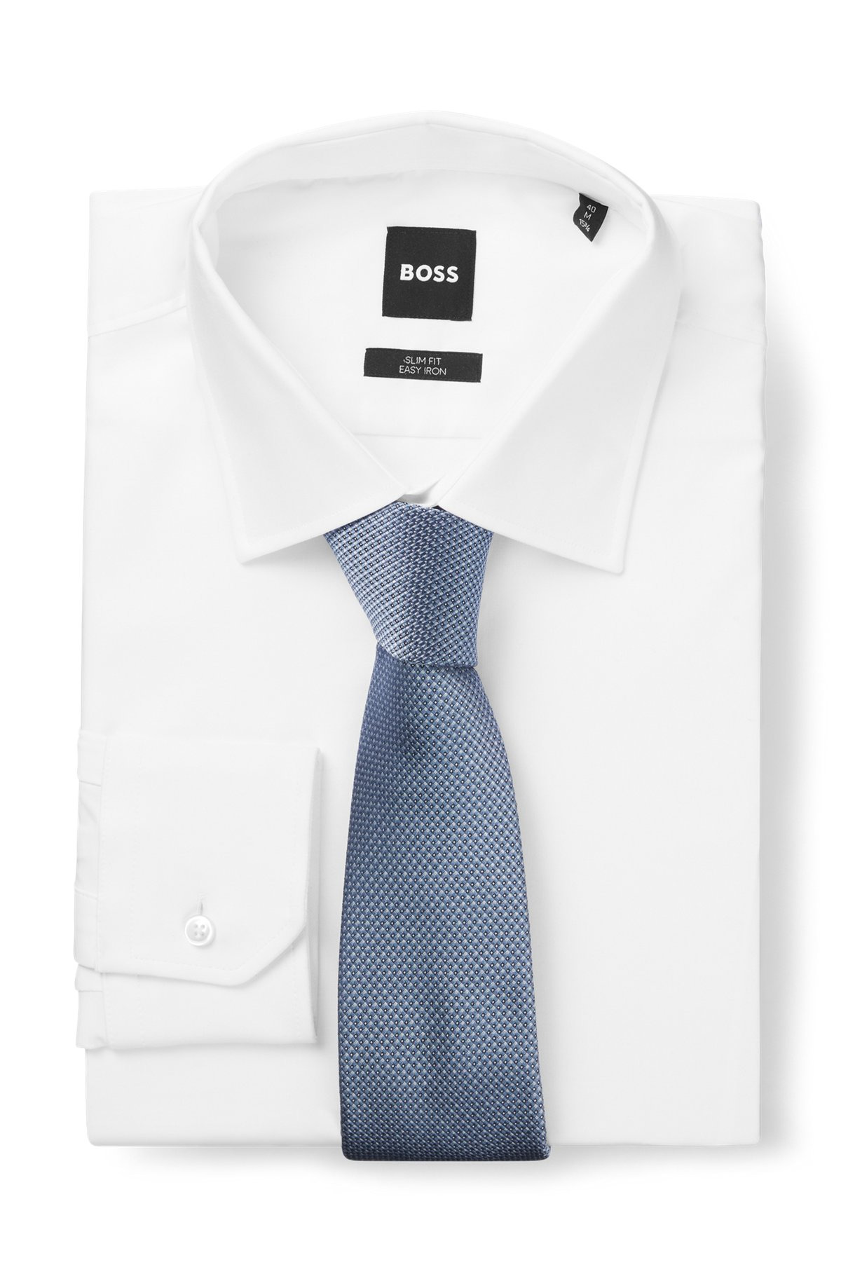 SILK-BLEND TIE WITH JACQUARD-WOVEN PATTERN 3