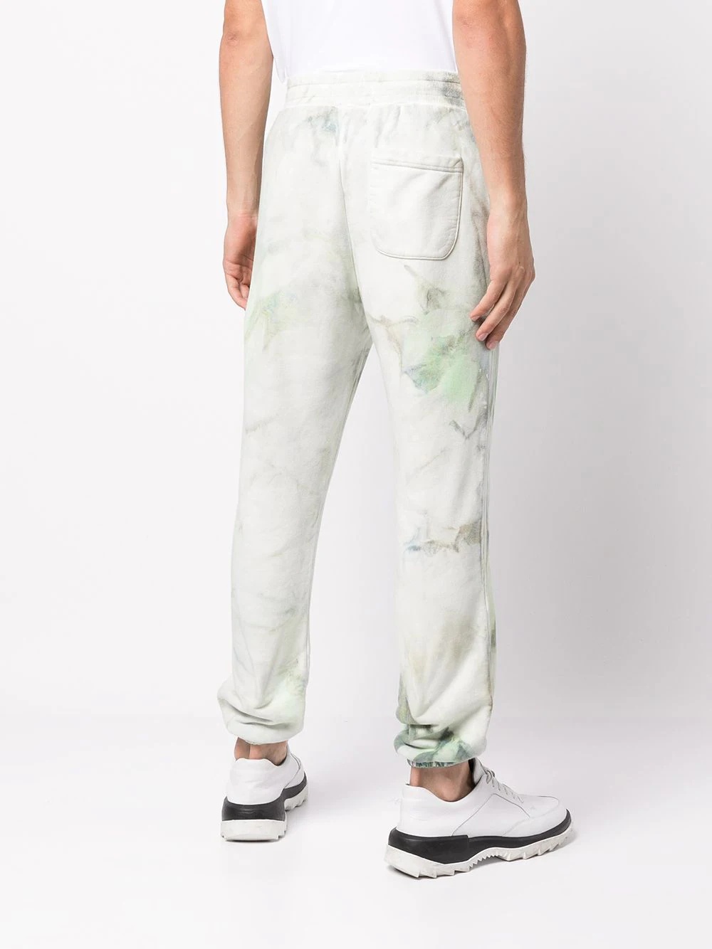 tie-dye cotton track pants - 4