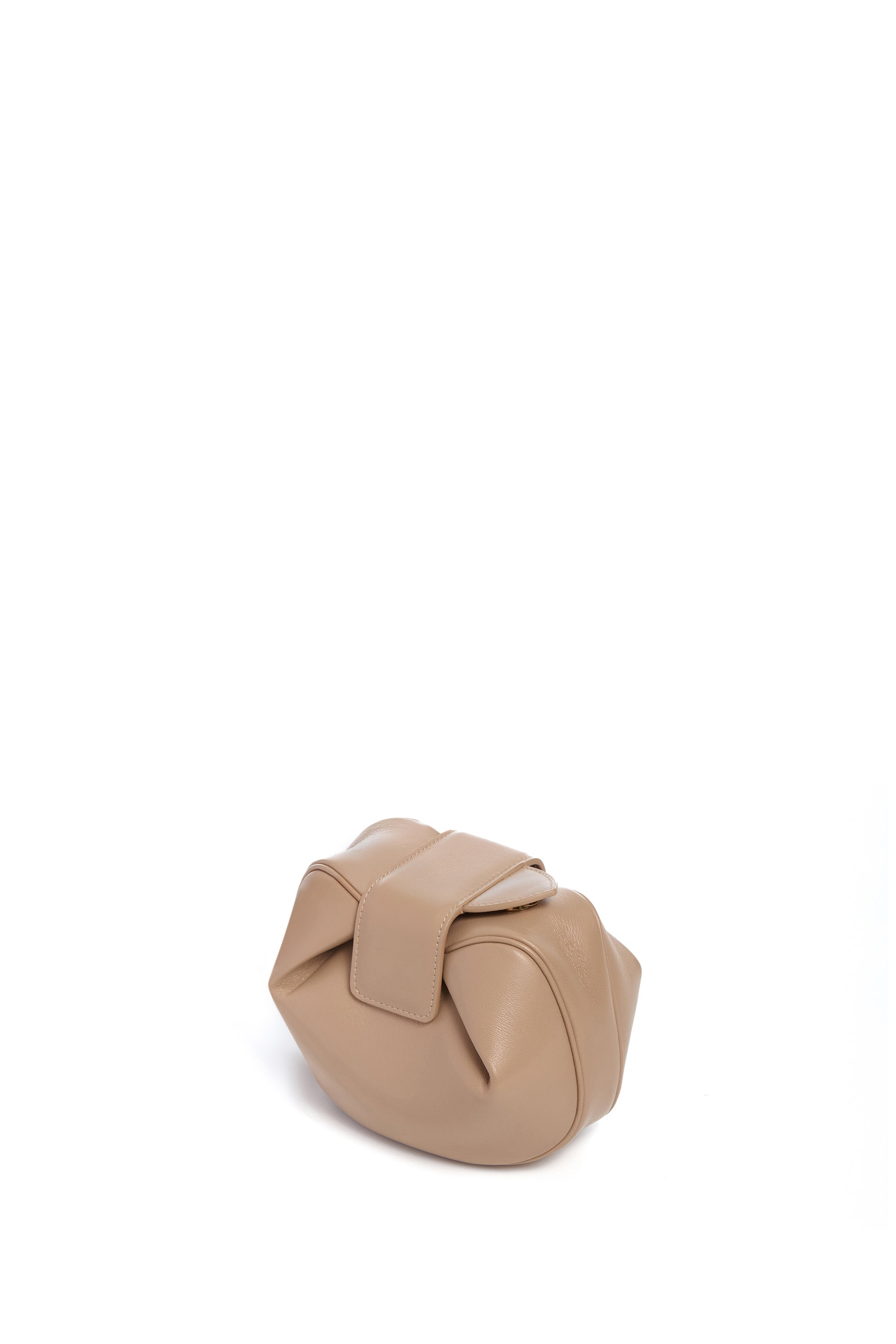 Soft Demi Clutch in Nude Nappa Leather - 3
