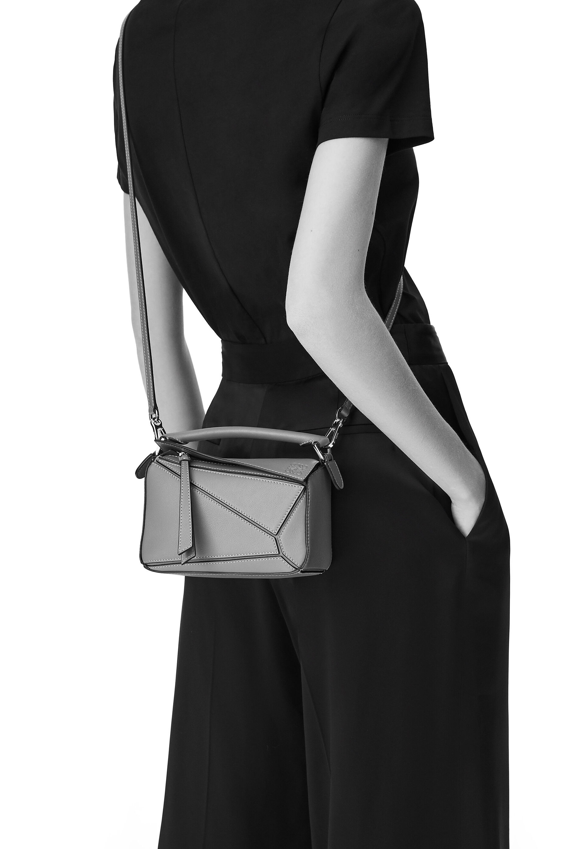 Mini Puzzle bag in soft grained calfskin - 8