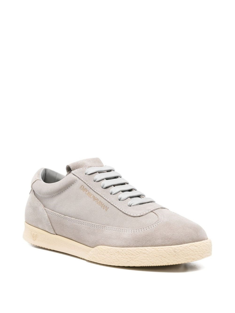 EMPORIO ARMANI Suede leather sneakers outlook