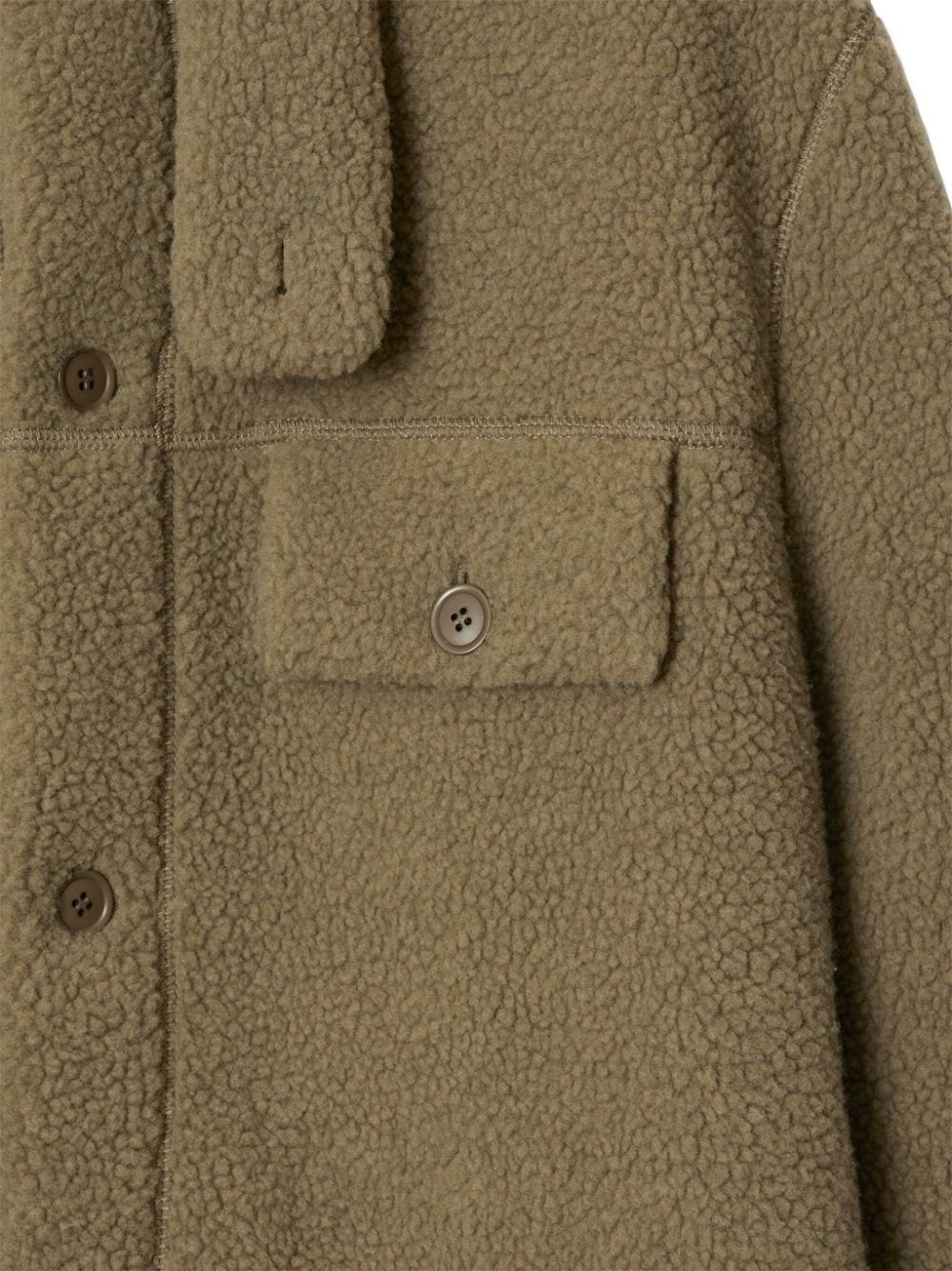long-sleeve fleece overshirt - 5