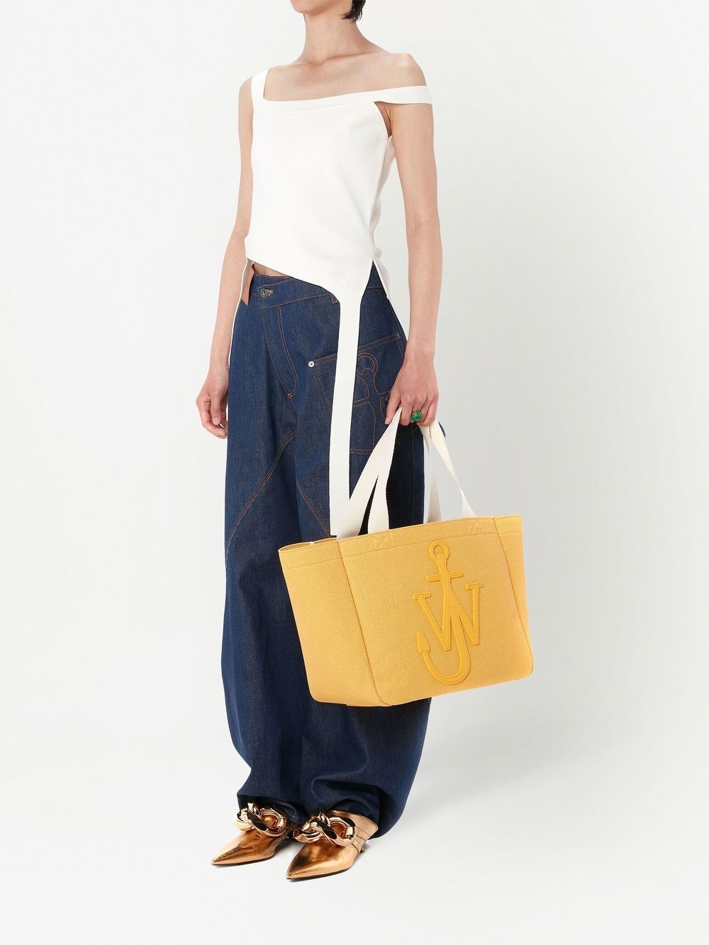 logo organic cotton tote bag - 2