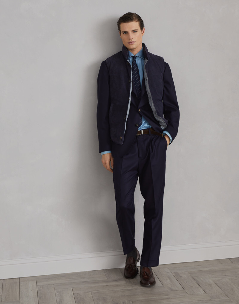 Virgin wool flannel deconstructed Cavallo blazer 5