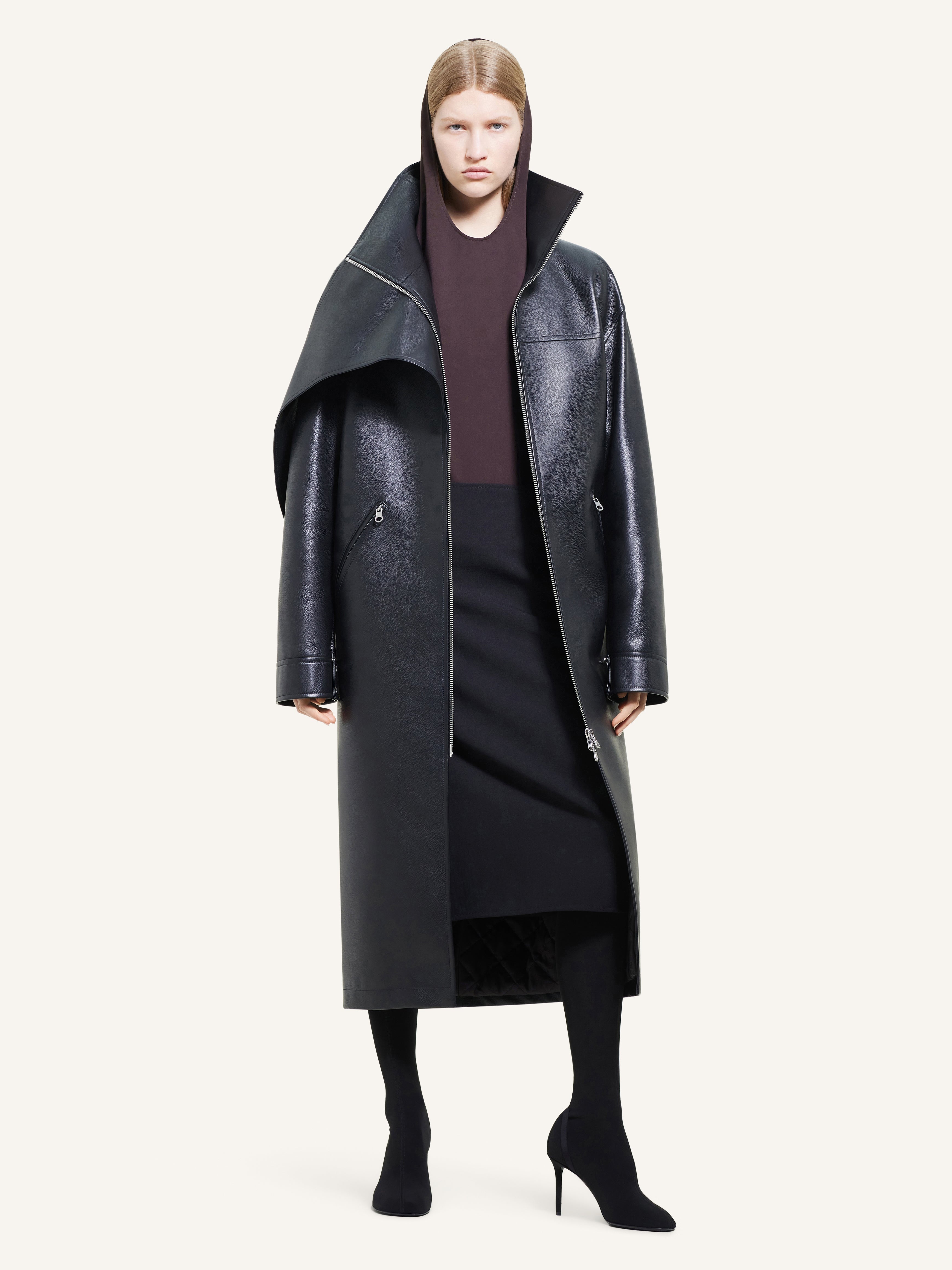 OVERSIZED LEATHER COAT - 2