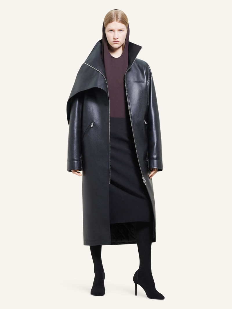 courrèges OVERSIZED LEATHER COAT outlook
