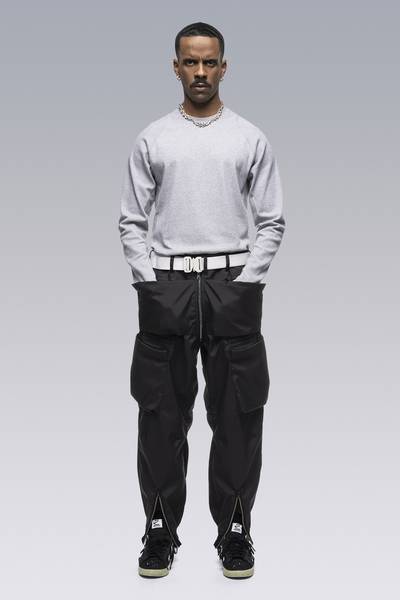 ACRONYM S27-PR Cotton Rib Longsleeve Shirt Gray Melange outlook