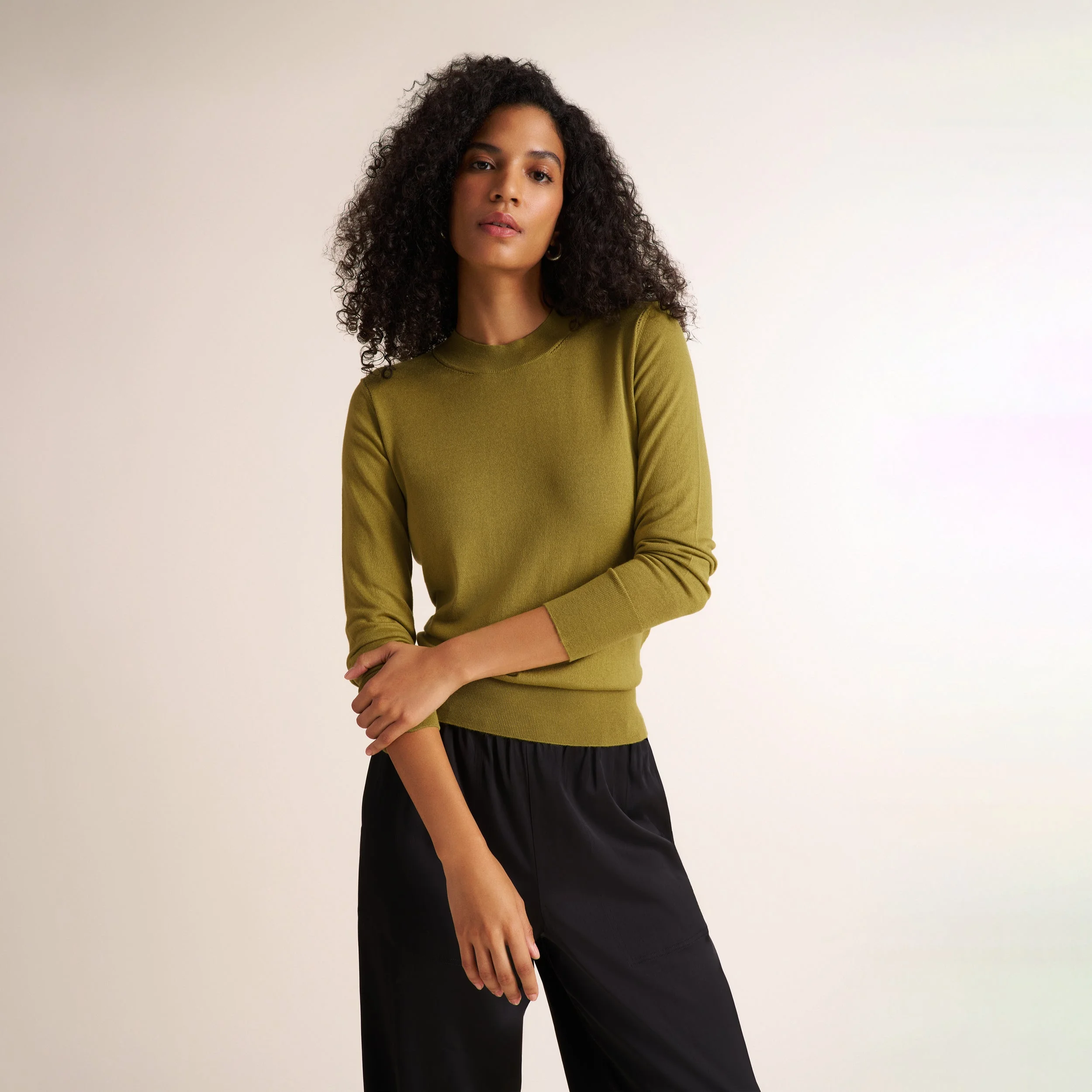Kit Contrast Sweater - 365 Silk Cashmere - 1