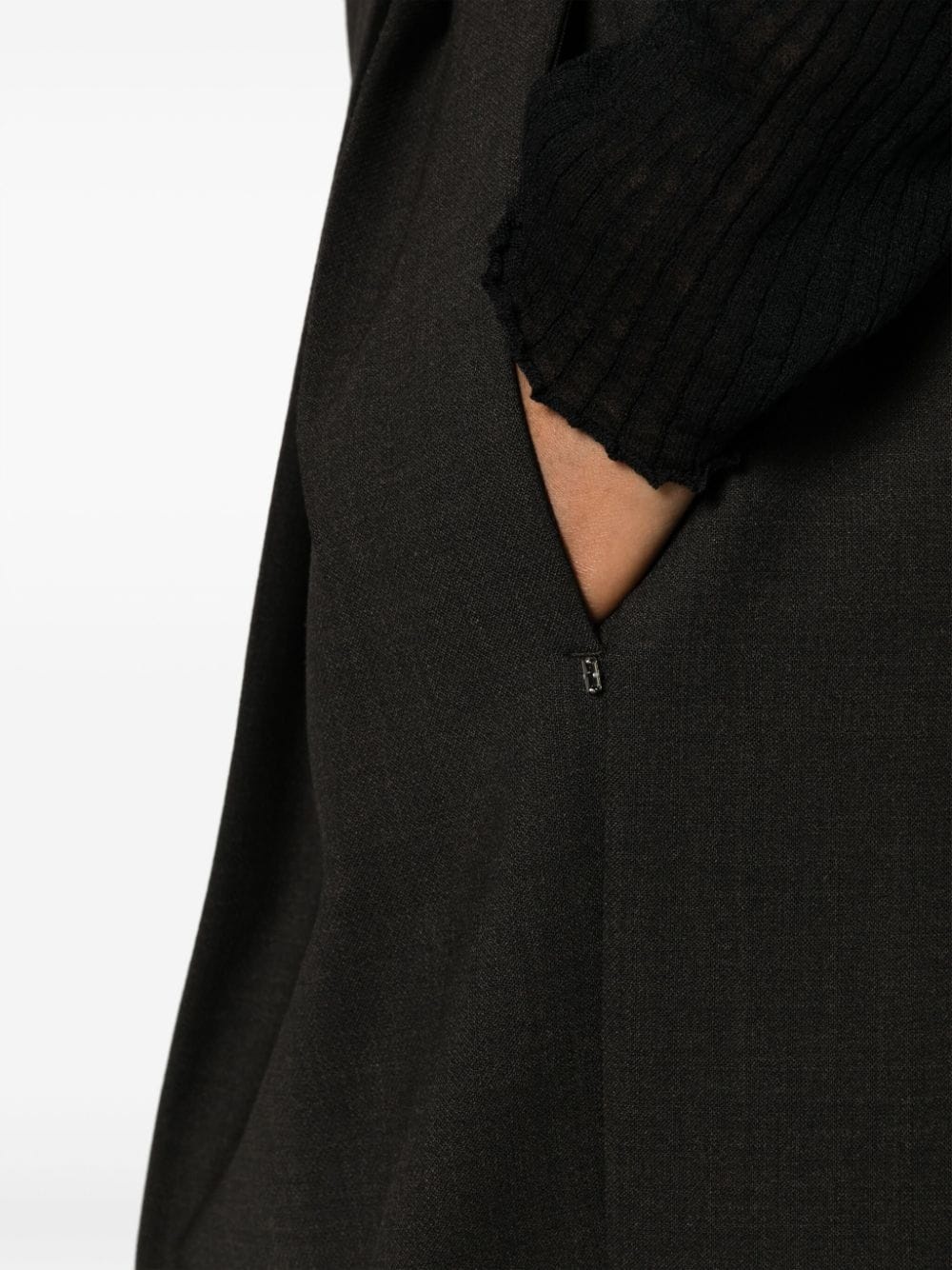 high-waist virgin wool trousers - 5