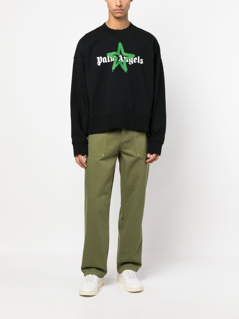 logo-print crew-neck sweatshirt - 2
