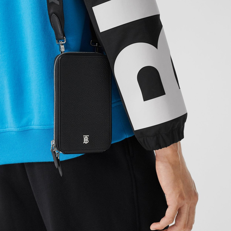 Grainy Leather Phone Case with Detachable Strap 10