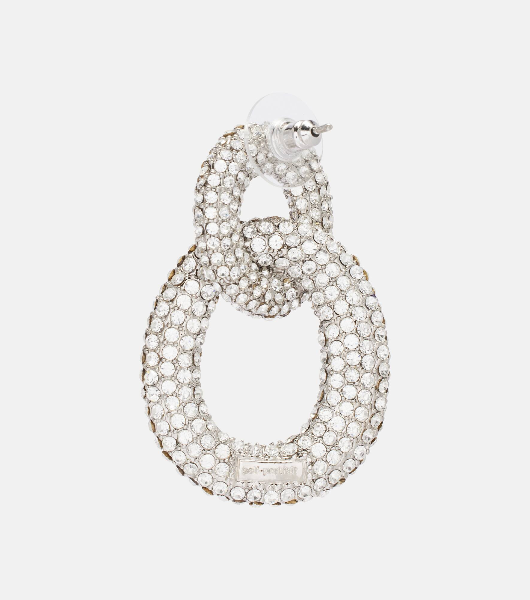 Crystal-embellished drop earrings - 5