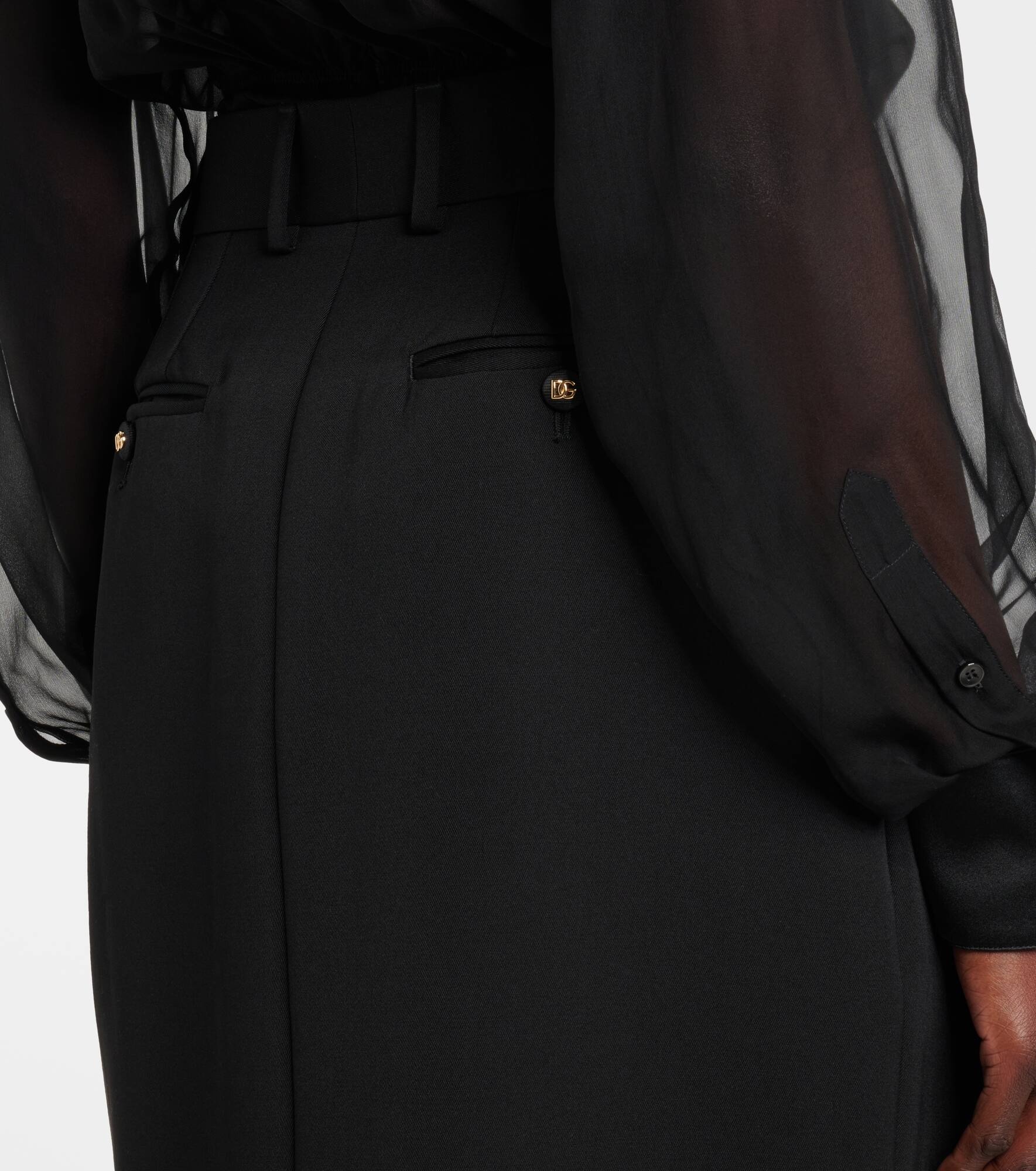 Virgin wool midi skirt - 6