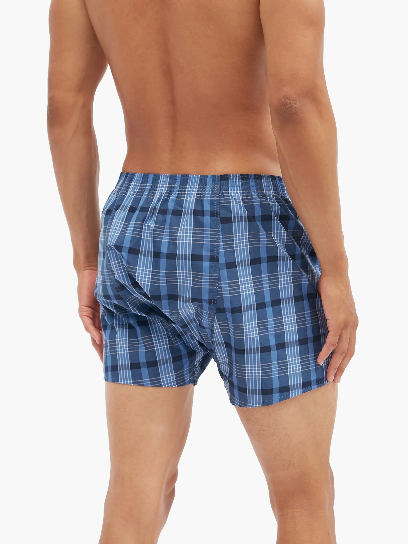 Nelson checked cotton-poplin boxer shorts - 3