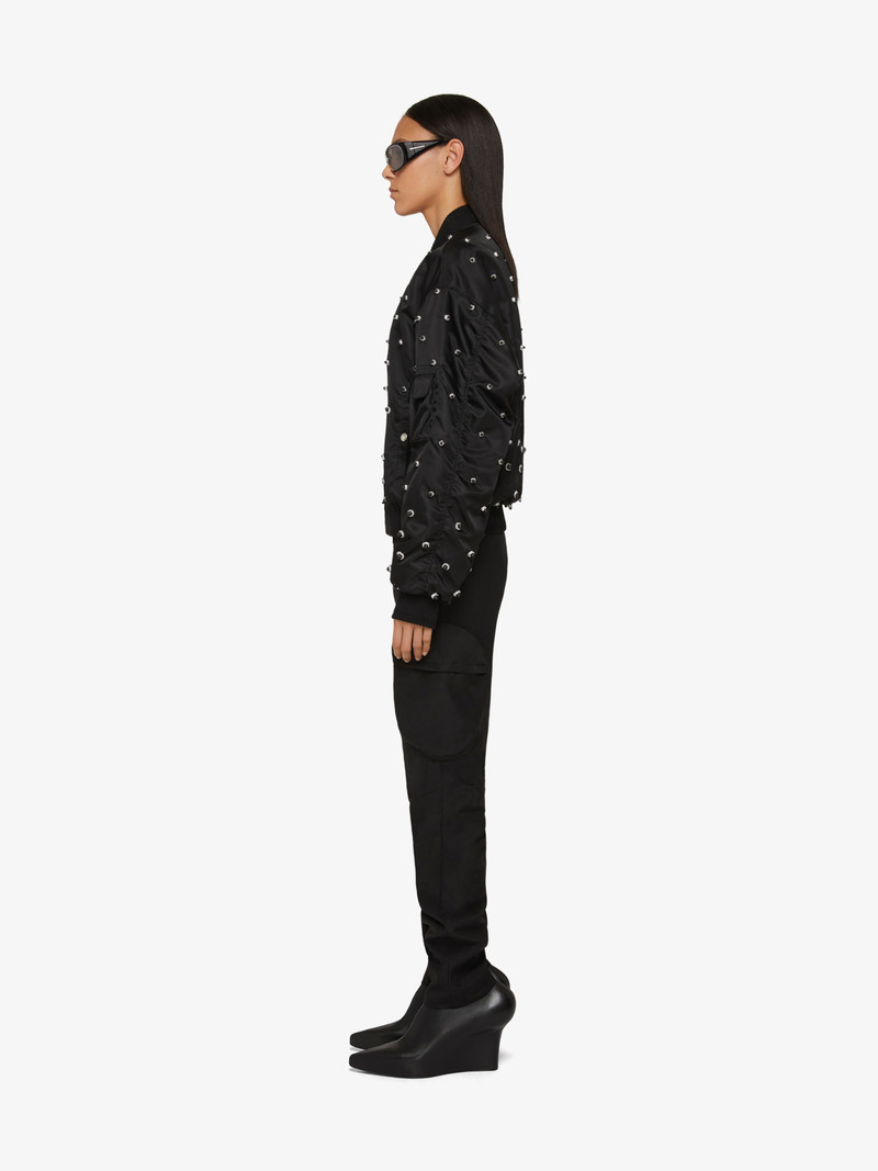 MULTIPOCKETS BOMBER JACKET IN EMBROIDERED JACKET 3