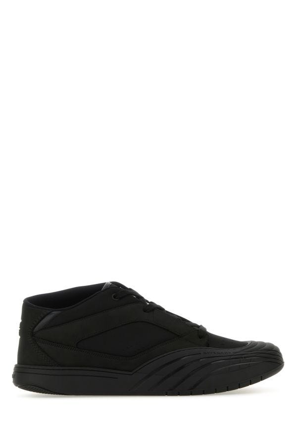 Givenchy Man Black Fabric And Leather Skate Sneakers - 1