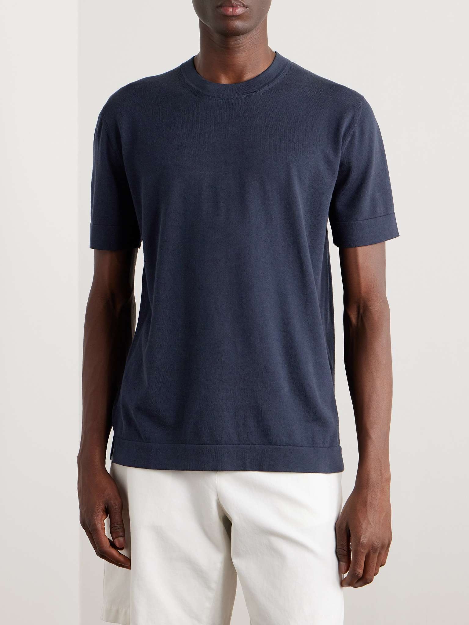 Cotton and Silk-Blend T-Shirt - 3