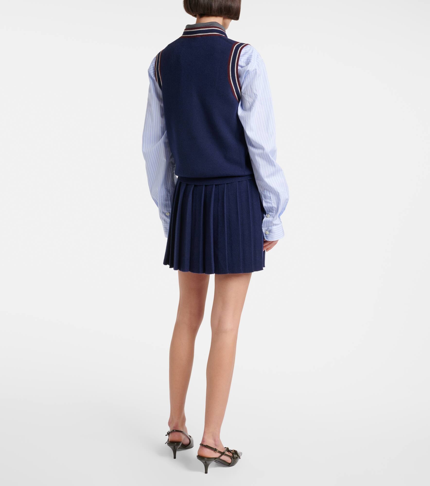 Wool and cashmere sweater vest - 3