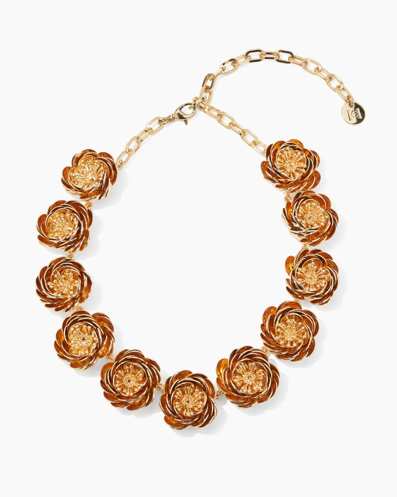 Metal Flower Necklace 1