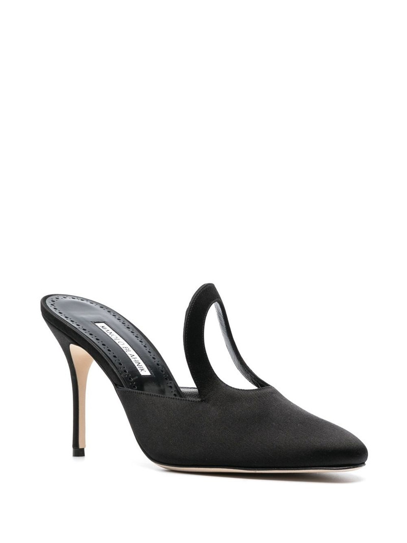 Manolo Blahnik Fugati 100mm heeled mules outlook