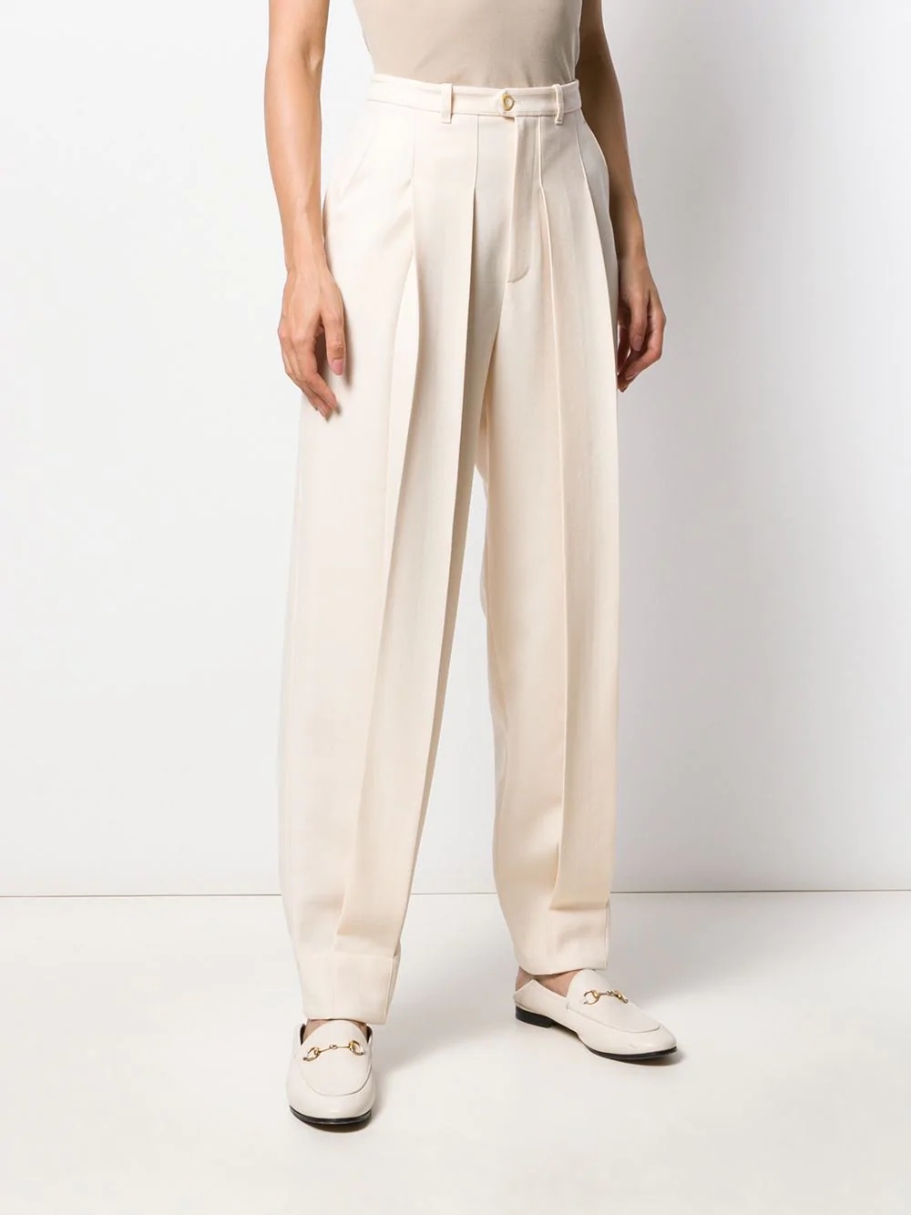 pleated wool trousers - 3