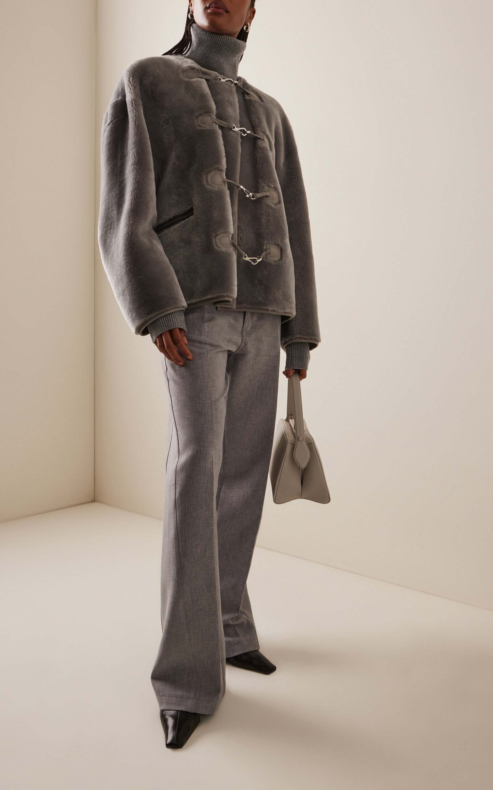 Shearling Jacket grey - 3