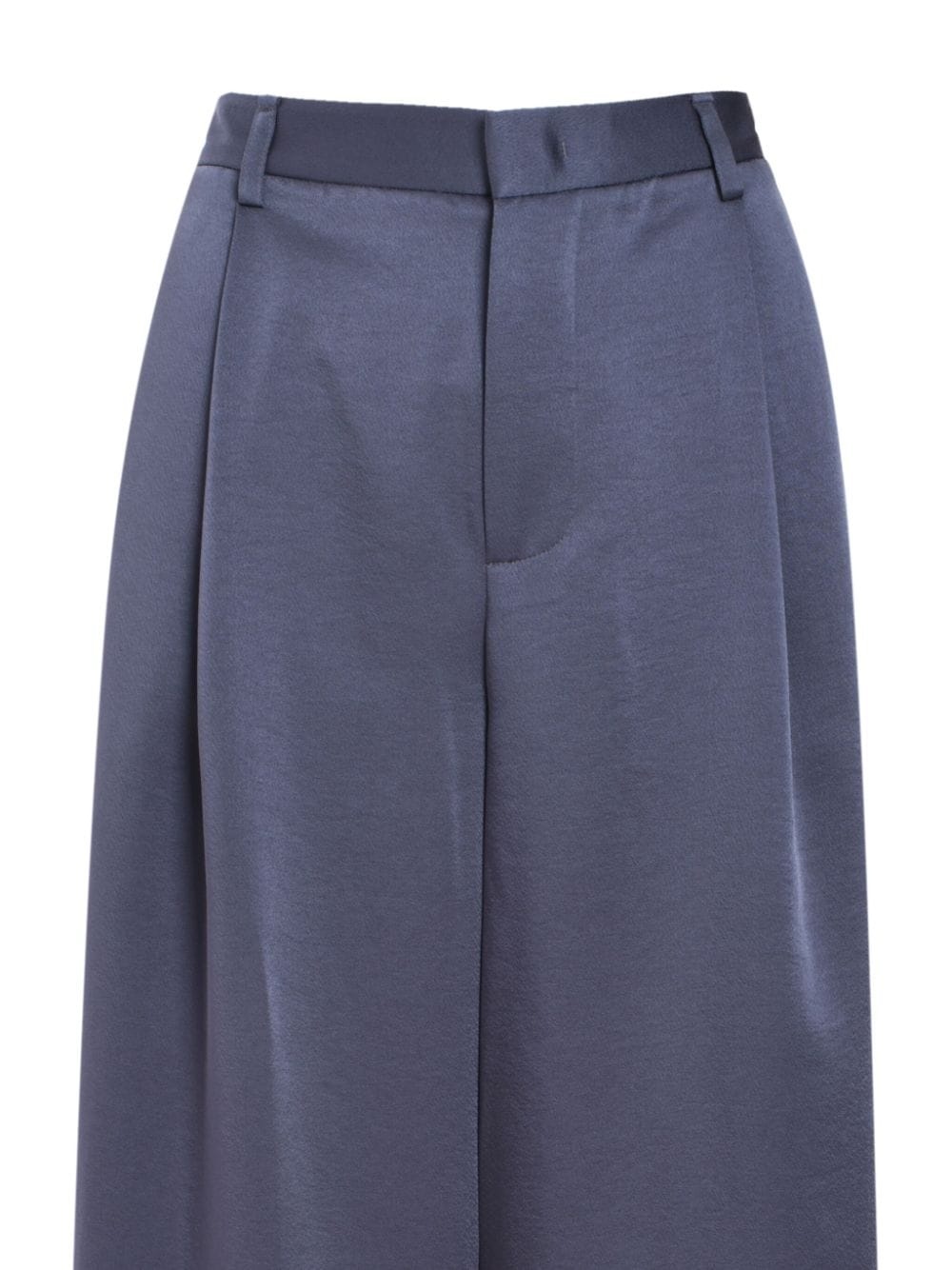 mid-rise satin trousers - 4