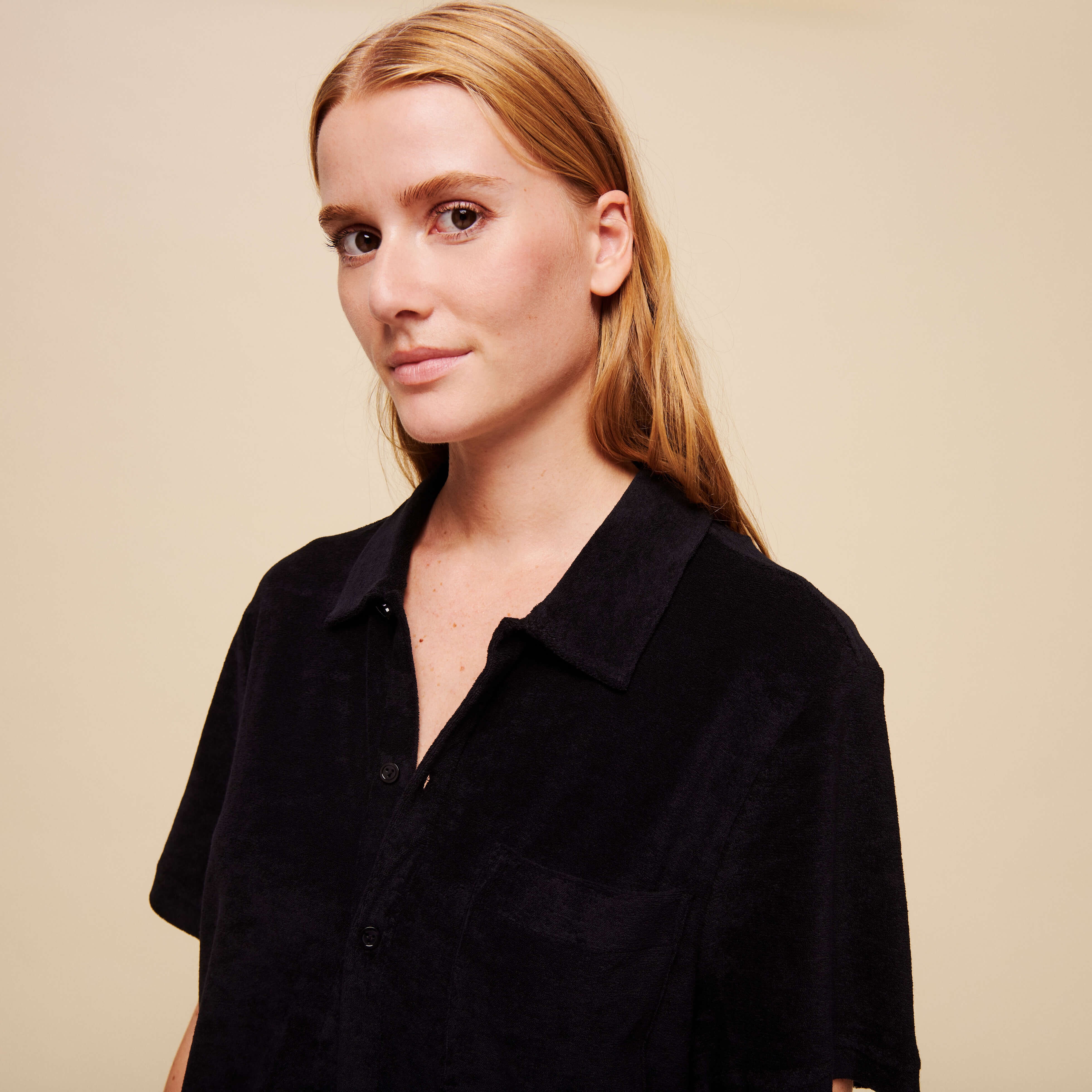 Unisex Terry Bowling Shirt Solid - 6