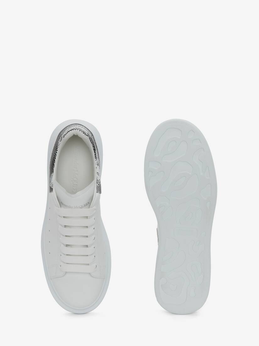 Men's Oversized Sneaker in White/black - 4