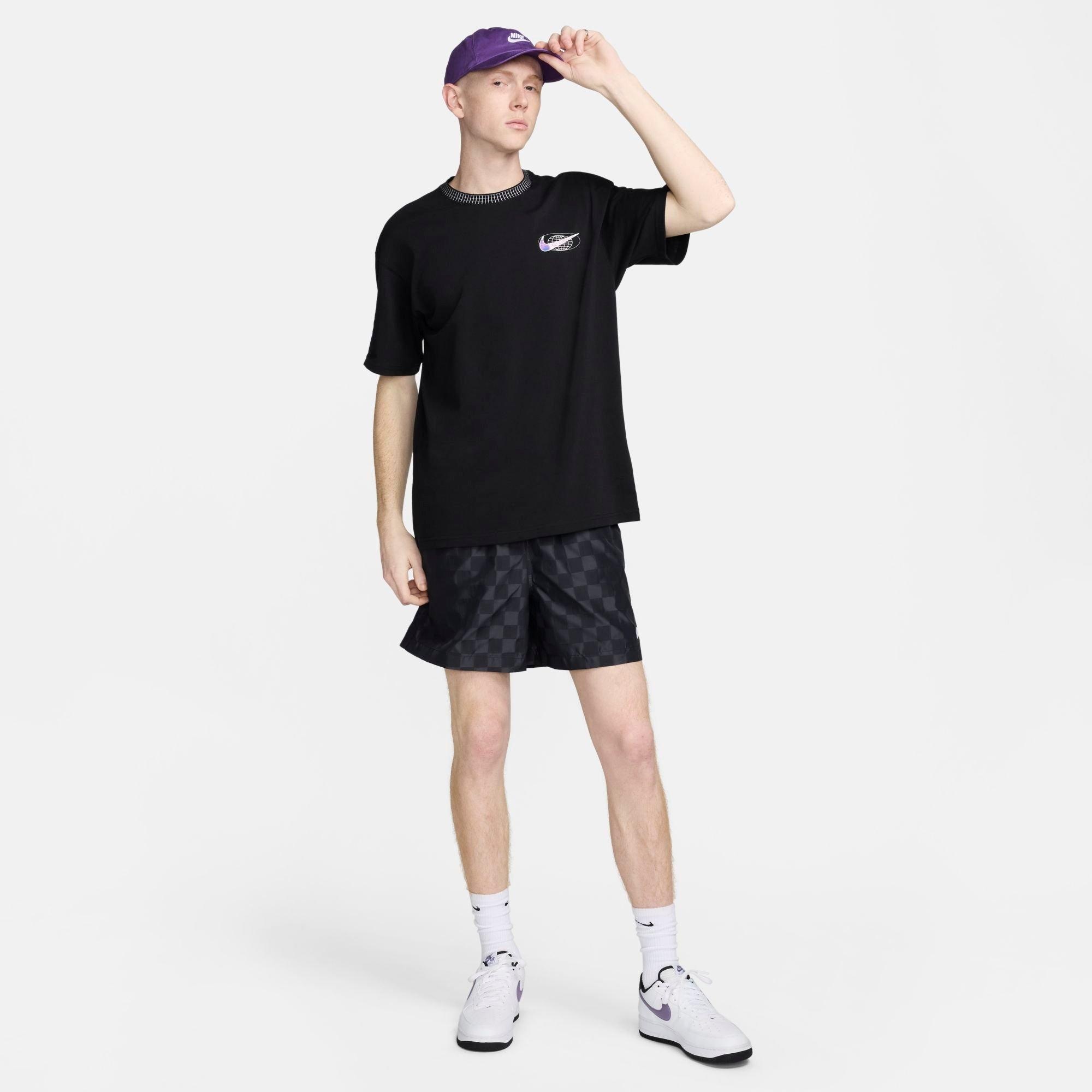 MEN'S NIKE CLUB CHECKERED NYLON FLOW SHORTS - 2