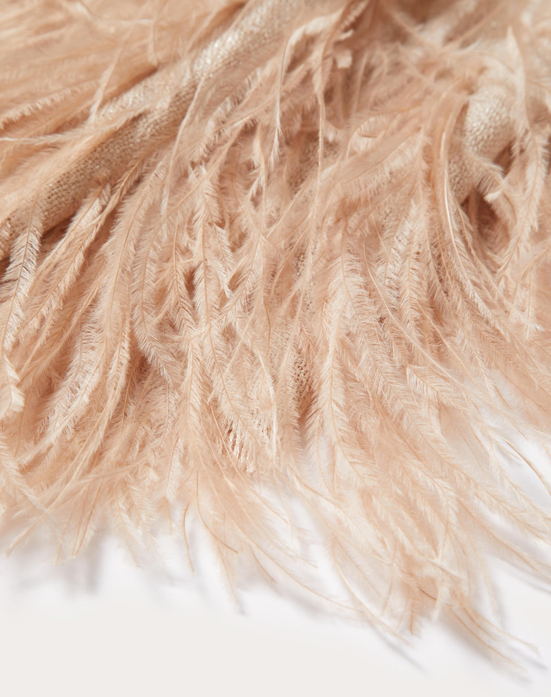 Valentino VALENTINO STOLE WITH MICRO SEQUINS AND FEATHERS outlook
