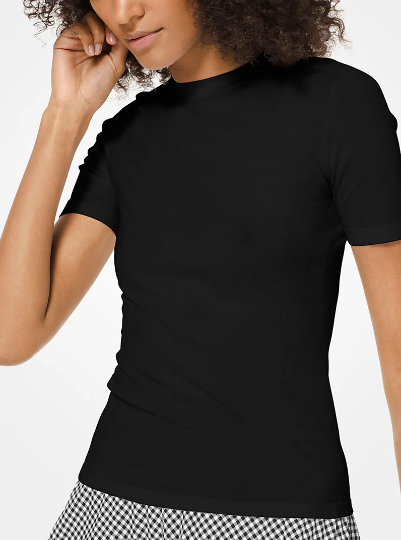 Stretch-Viscose T-Shirt - 1