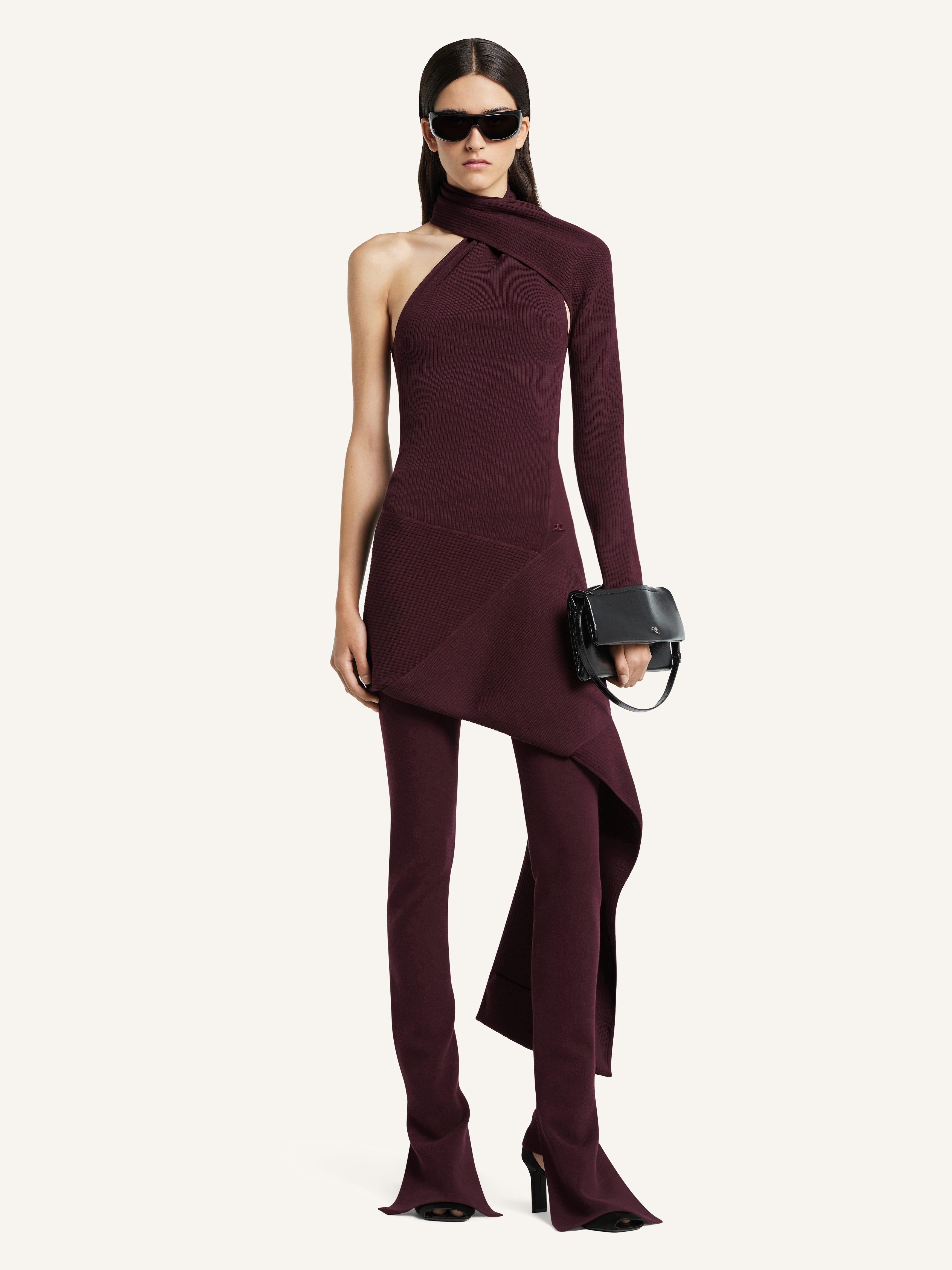 SCARF RIB DRESS - 2