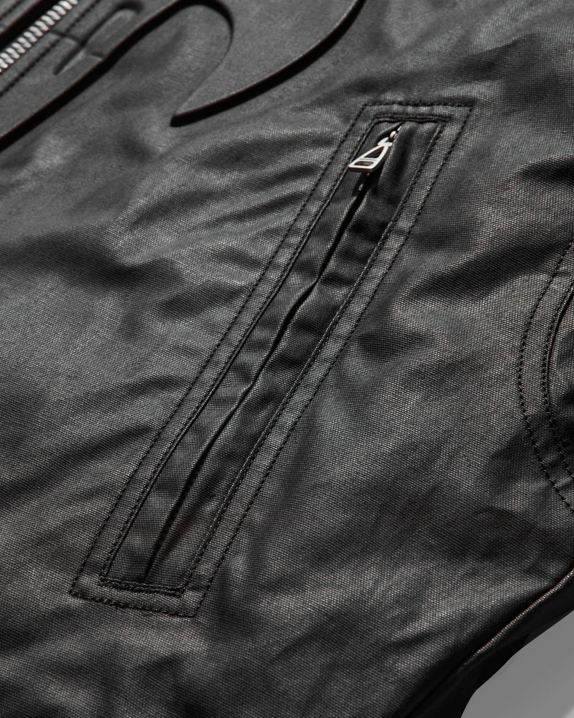 Men's Travis Scott Waxed Jacket Black - 4