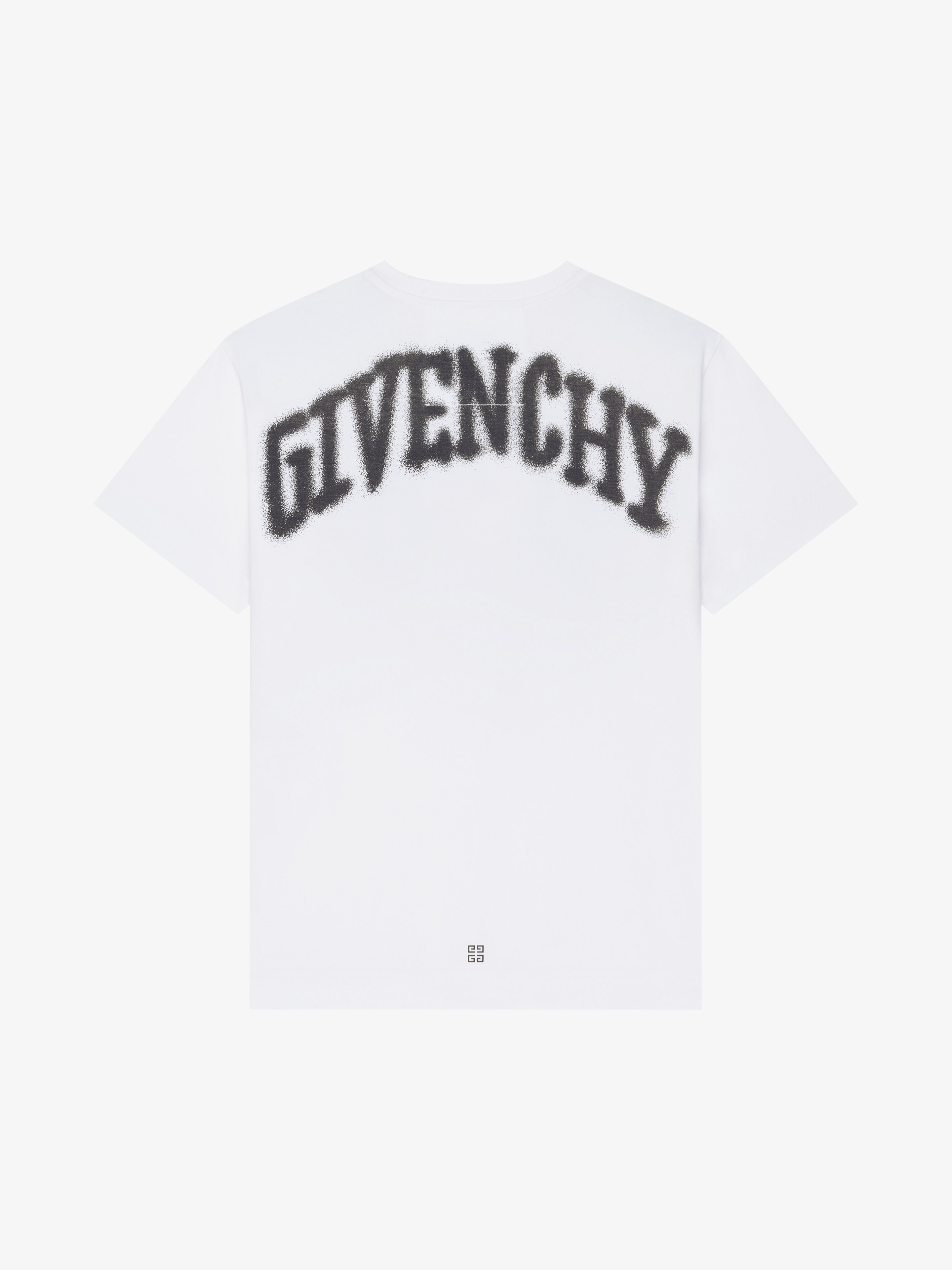 Givenchy PARIS SKULL OVERSIZED T-SHIRT IN COTTON AND RHINESTONES 