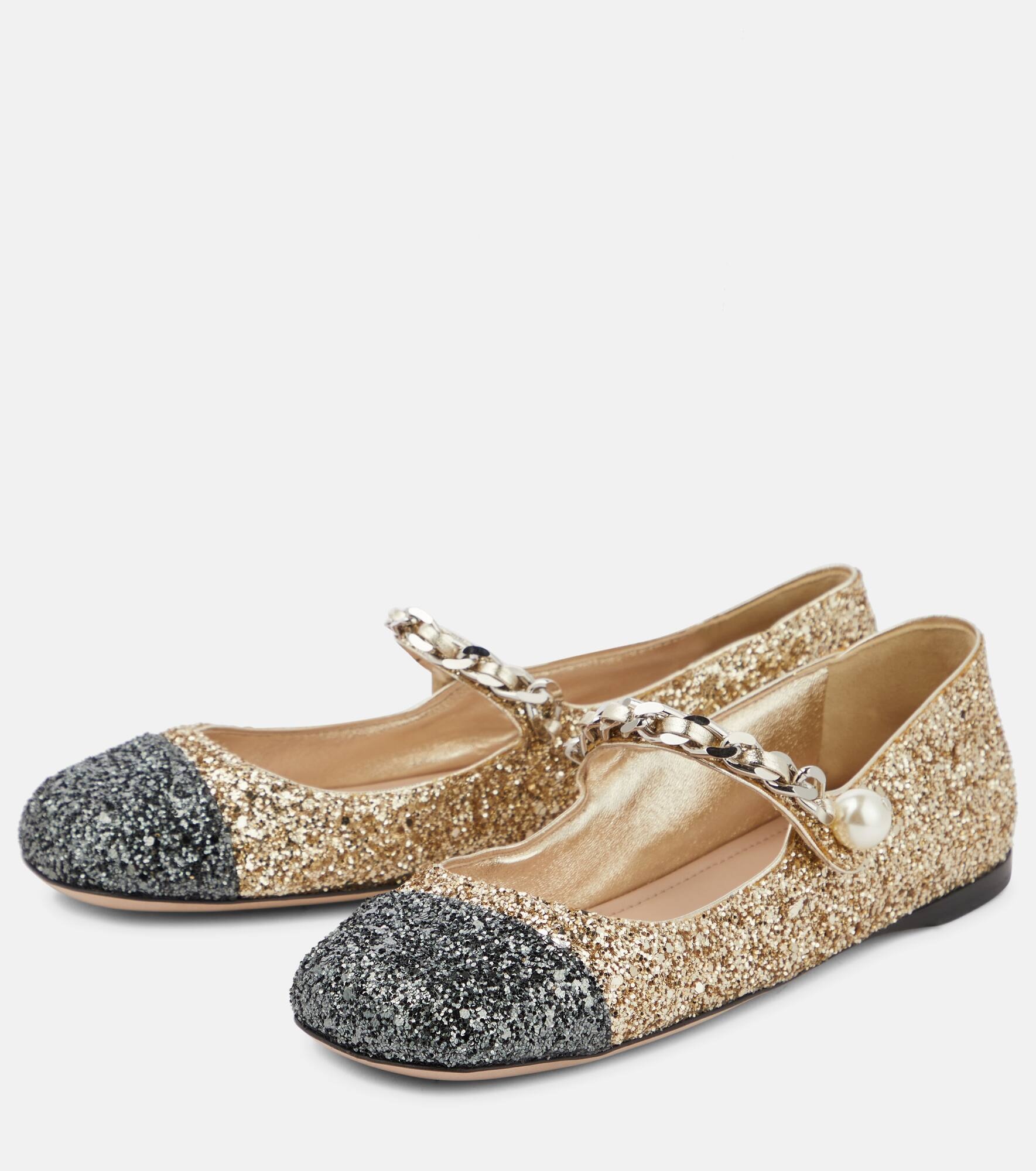Glitter ballet flats - 5