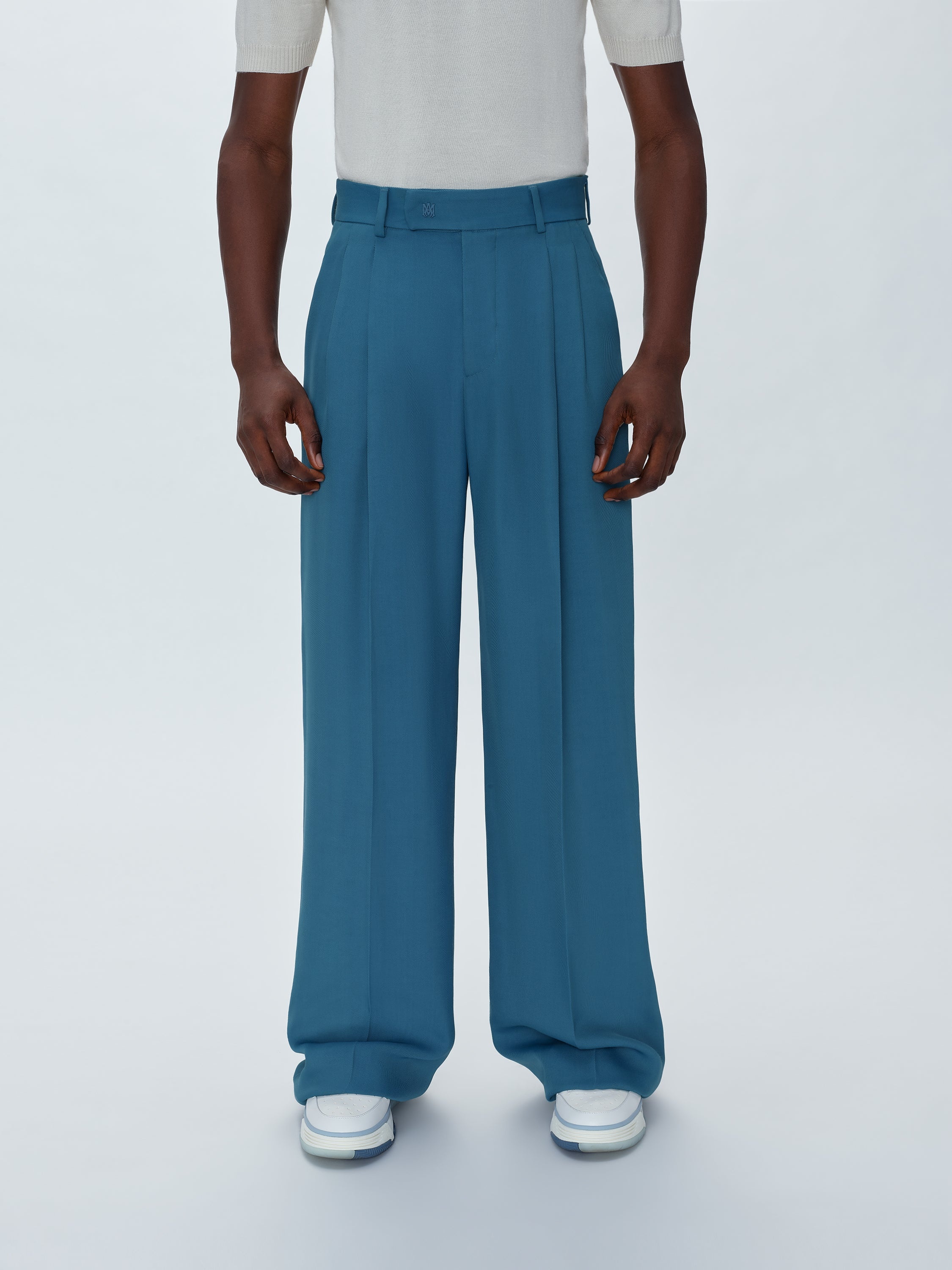 VISCOSE DOUBLE PLEATED TROUSERS - 2