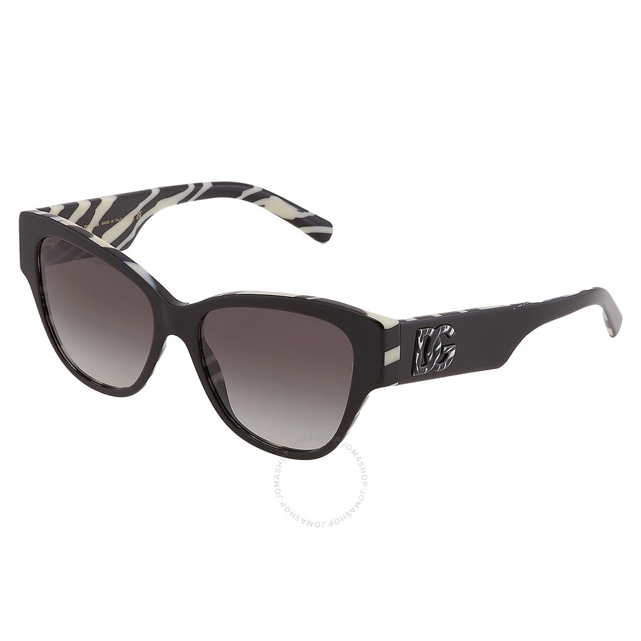 Dolce and Gabbana Grey Butterfly Ladies Sunglasses DG4449 3372/P 54 - 3