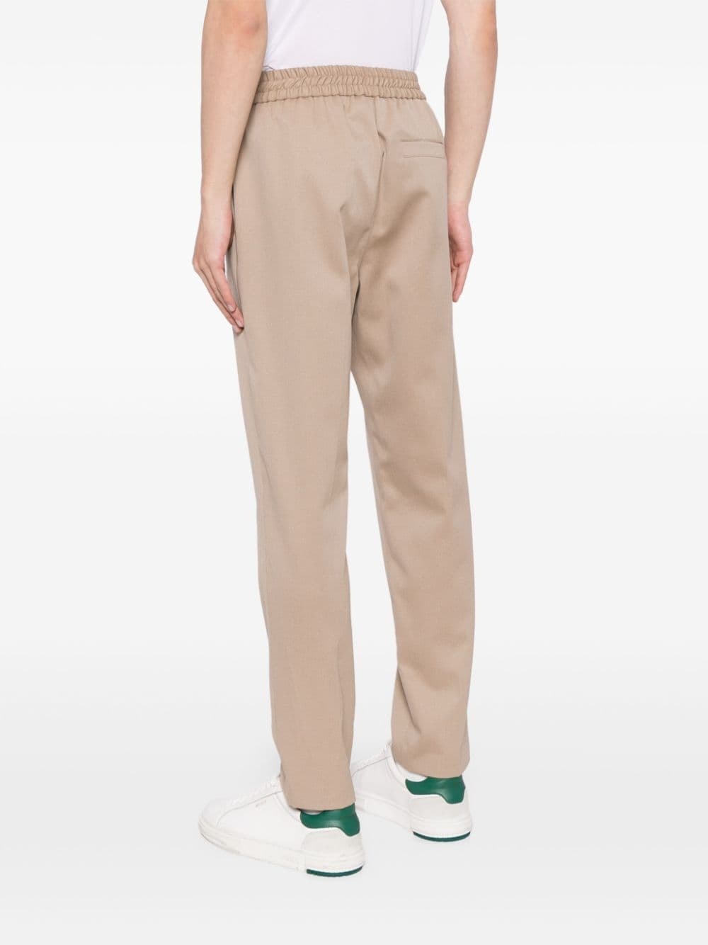 pressed-crease straight trousers - 4