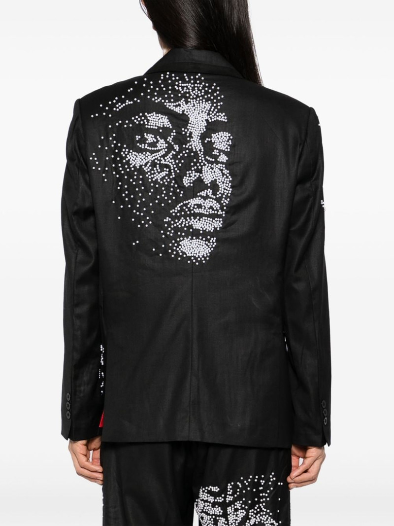Embellished Face blazer 4